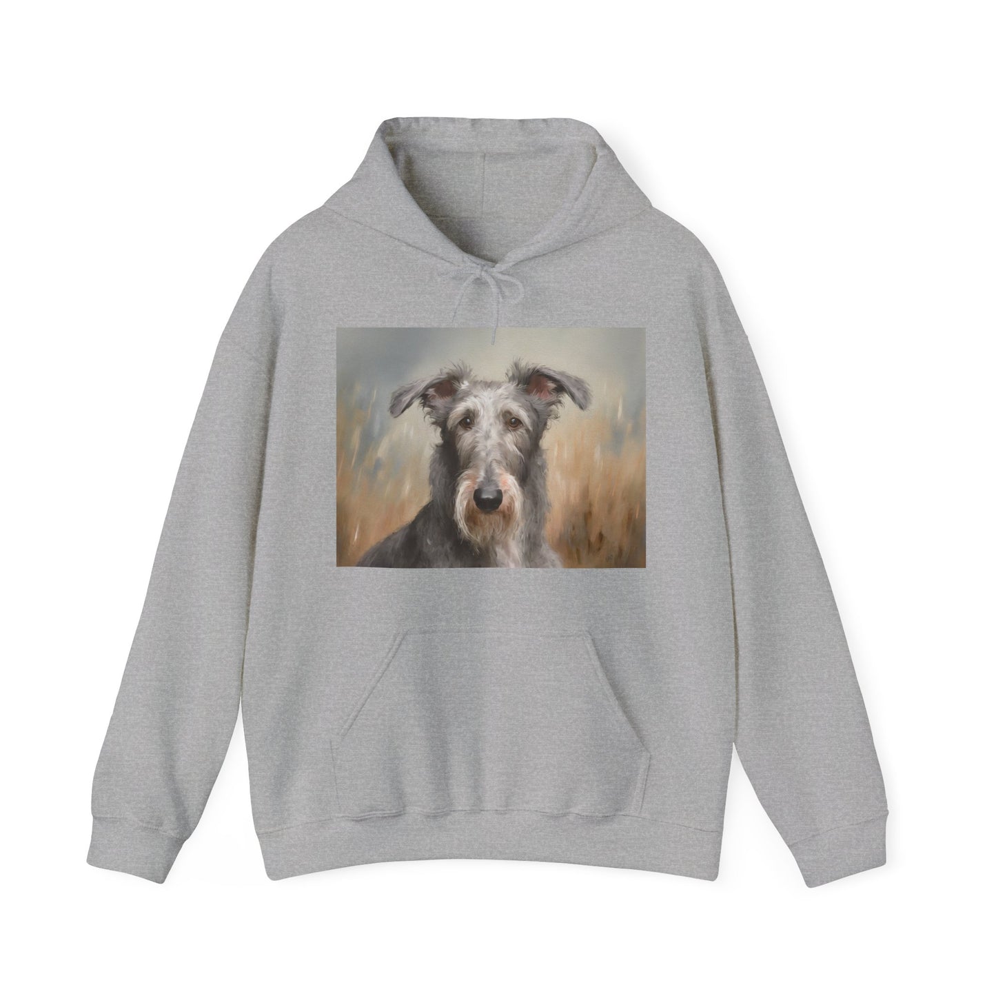 Scottish Deerhound 50/50 Hooded Sweatshirt
