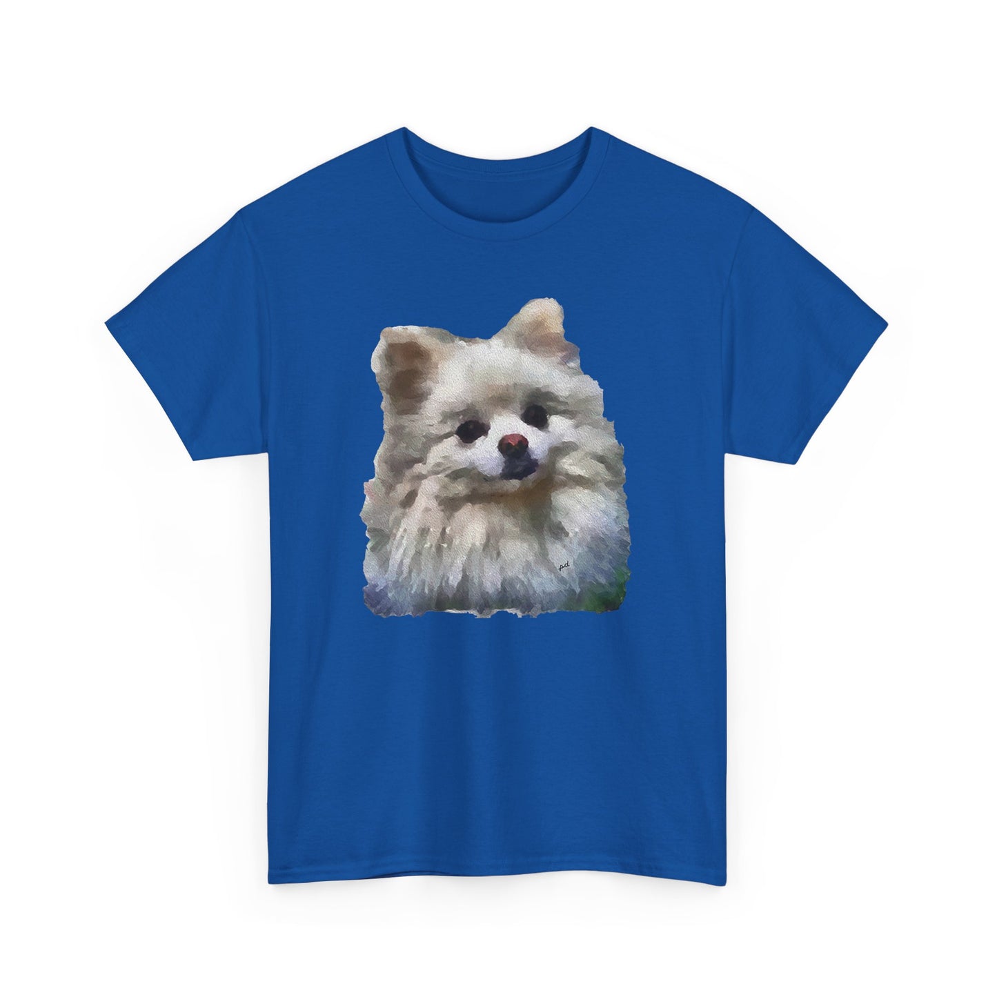Pomeranian "Snowball" Unisex Heavy Cotton Tee by Doggylips™