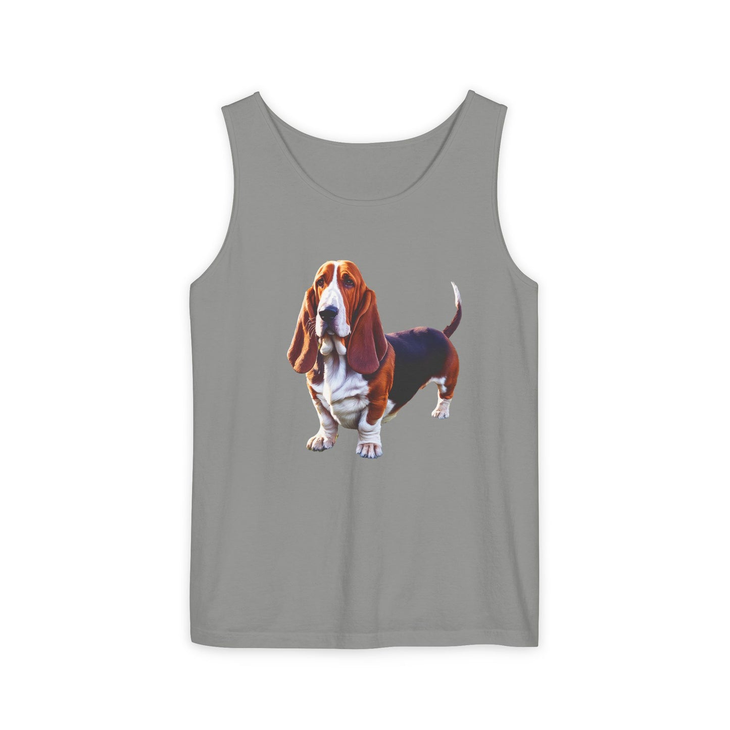 Basset Hound Unisex Relaxed Fit Garment-Dyed Tank Top