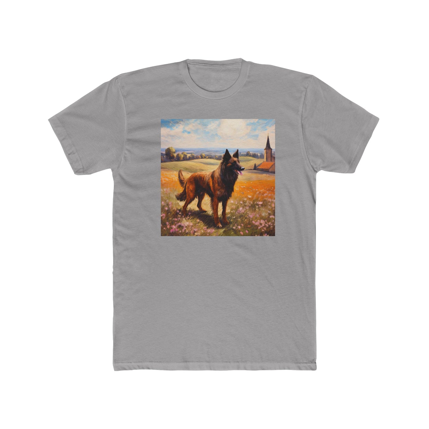 Belgian Tervuren – Men's Fitted Cotton Crew Tee