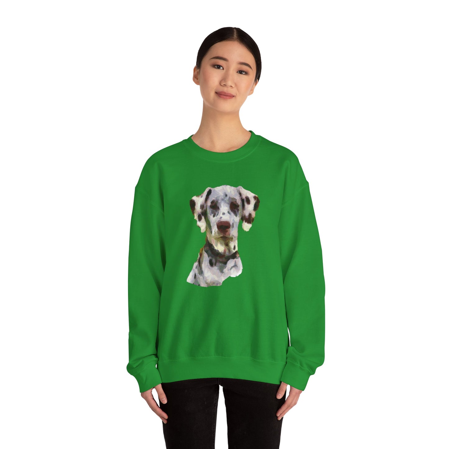 Dalmatian 'Impressionistic' Crewneck Sweatshirt