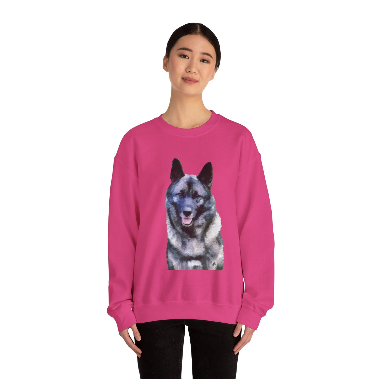 Norwegian Elkhound - Unisex 50/50 Crewneck Sweatshirt