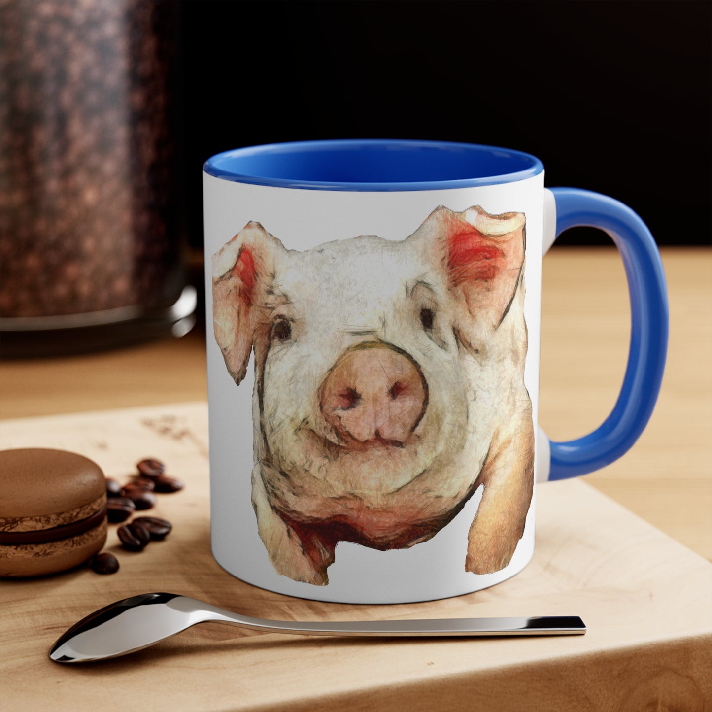 Pig 'Petunia' Accent Coffee Mug, 11oz