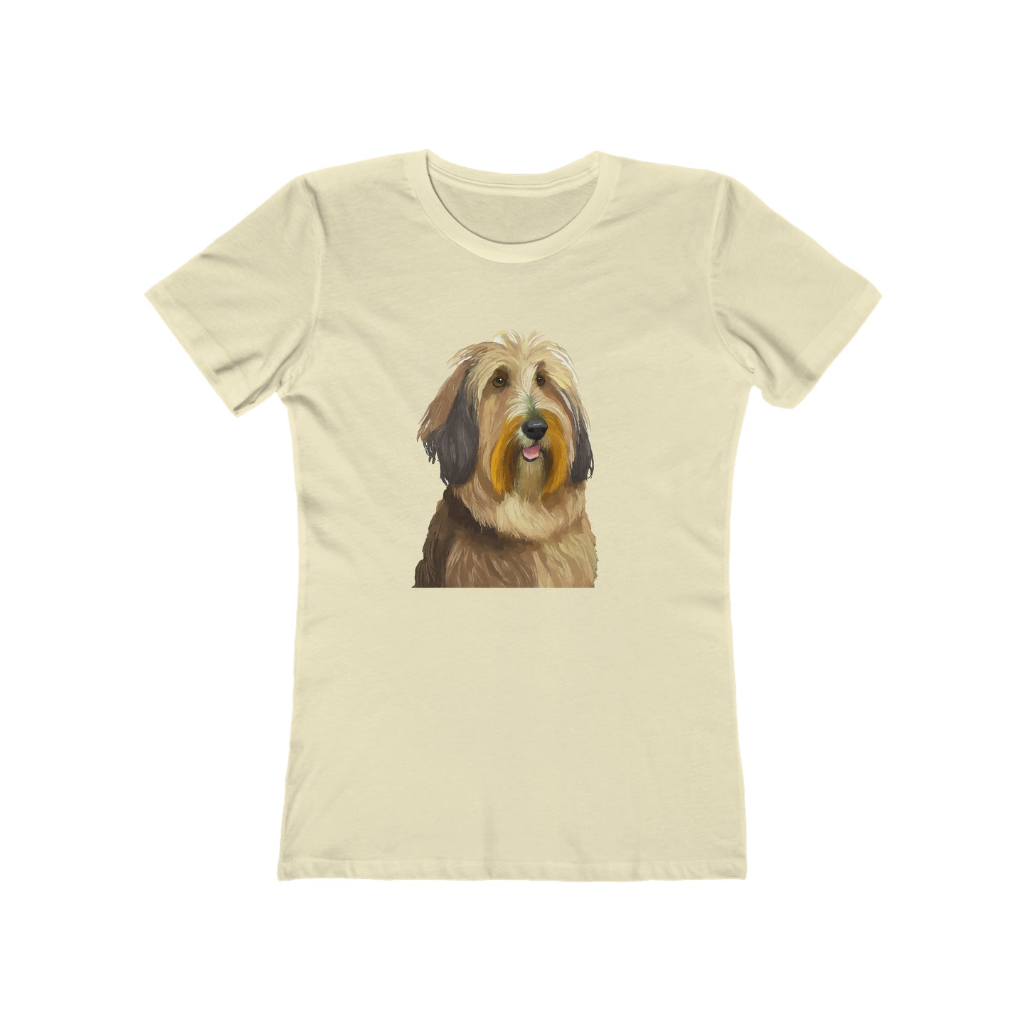 Elegant Bergamasco Sheepdog Women's Fitted Ringspun Cotton Tee