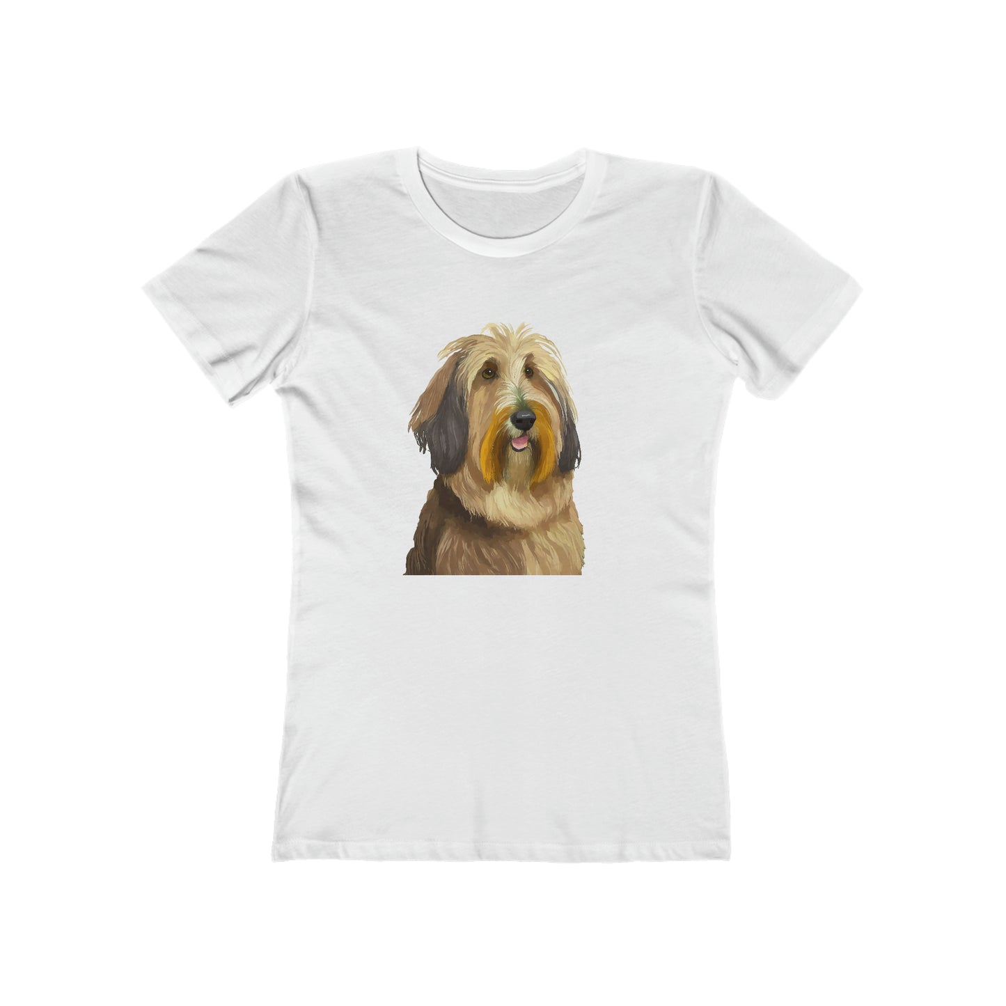 Elegant Bergamasco Sheepdog Women's Fitted Ringspun Cotton Tee