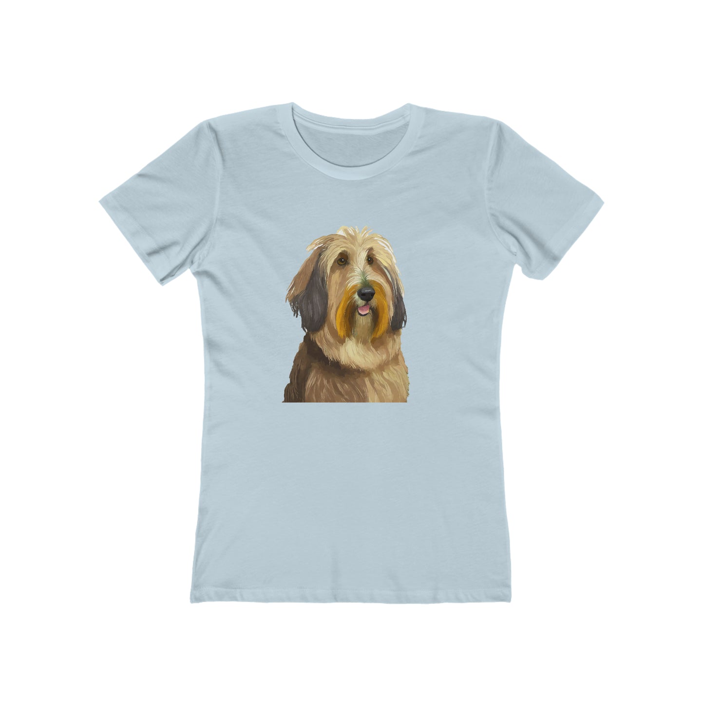 Elegant Bergamasco Sheepdog Women's Fitted Ringspun Cotton Tee