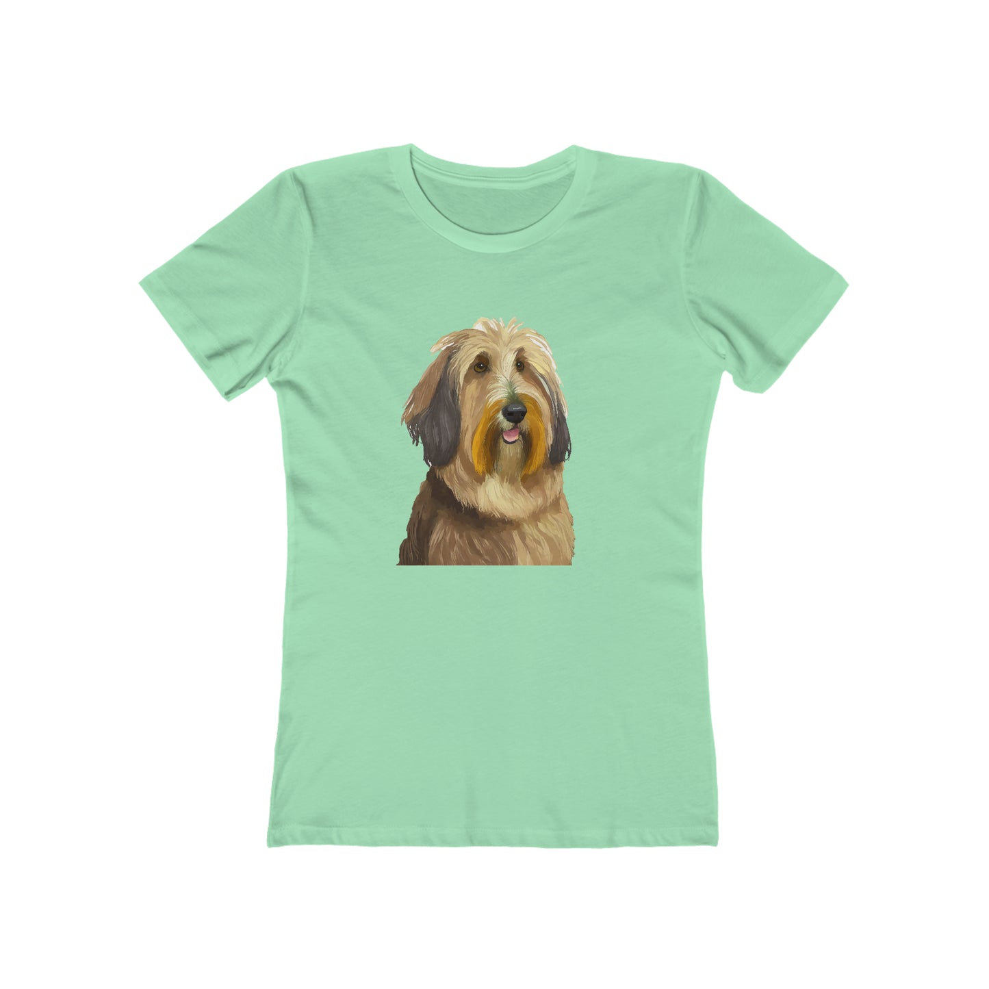 Elegant Bergamasco Sheepdog Women's Fitted Ringspun Cotton Tee