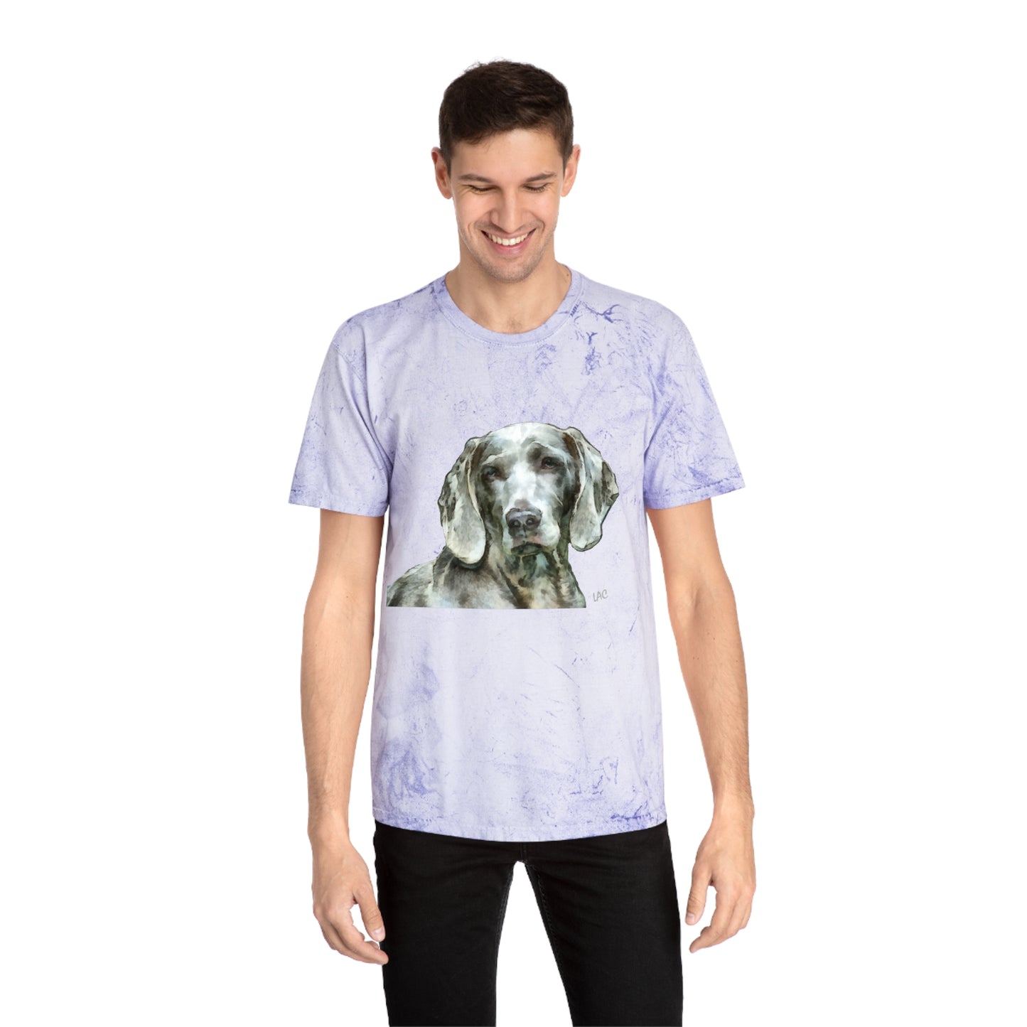 Weimaraner "Greyson" Unisex Cotton Color Blast T-Shirt