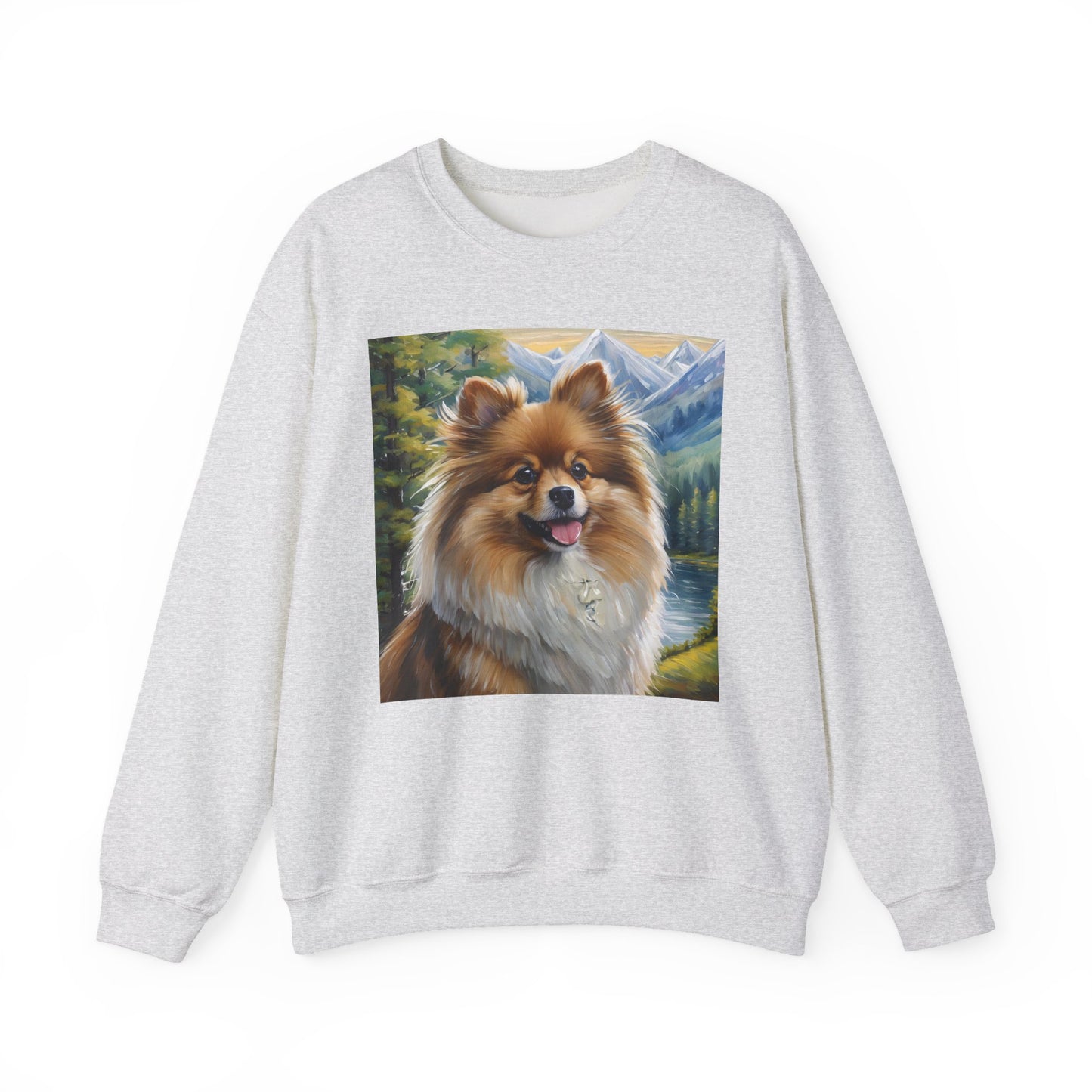 German Spitz Unisex 50/50 Crewneck Sweatshirt