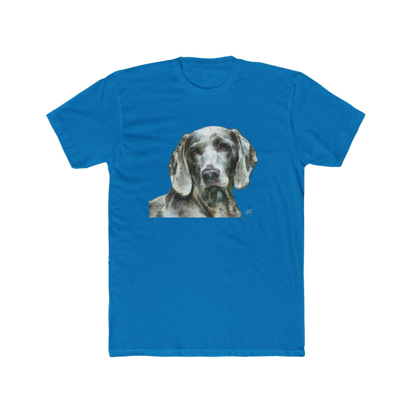 Weimaraner 'Greyson' Men's Cotton Crew Tee