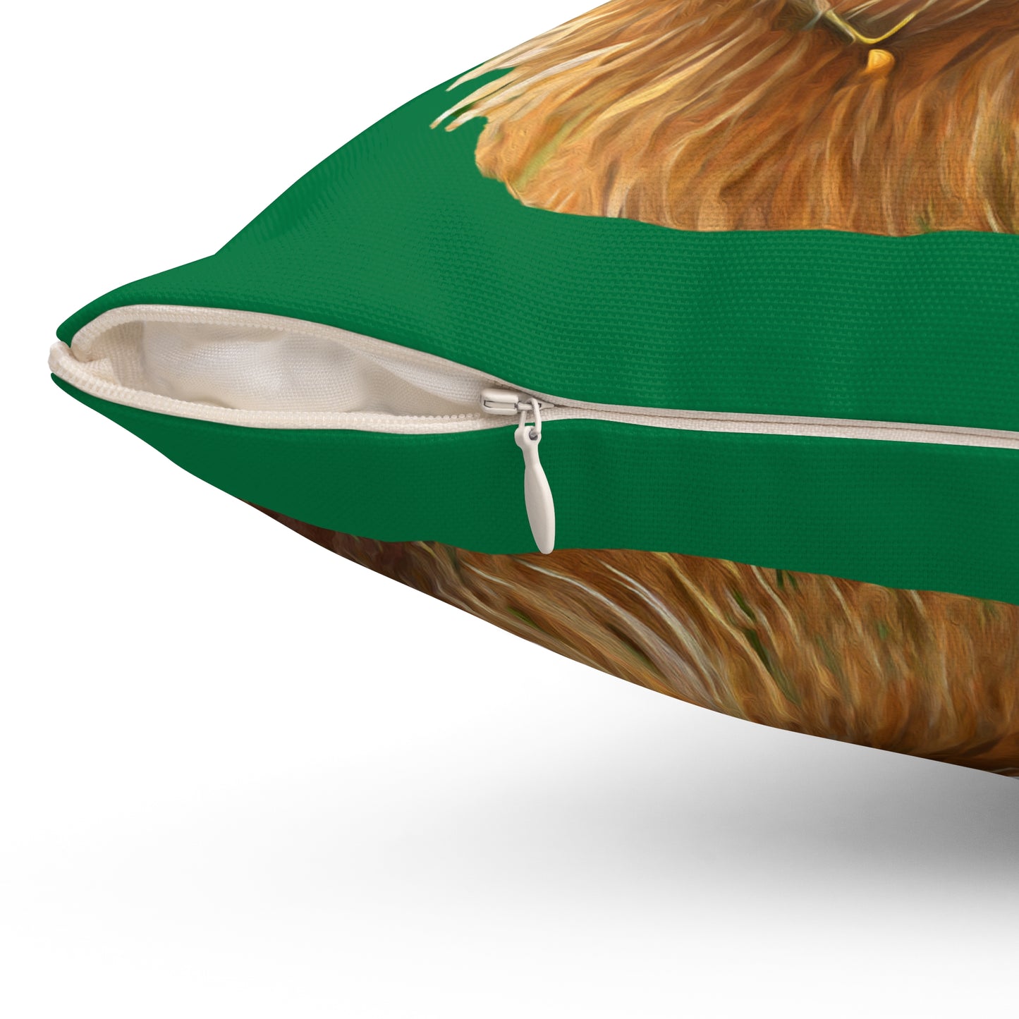 French Briard Spun Polyester Square Throw Pillow