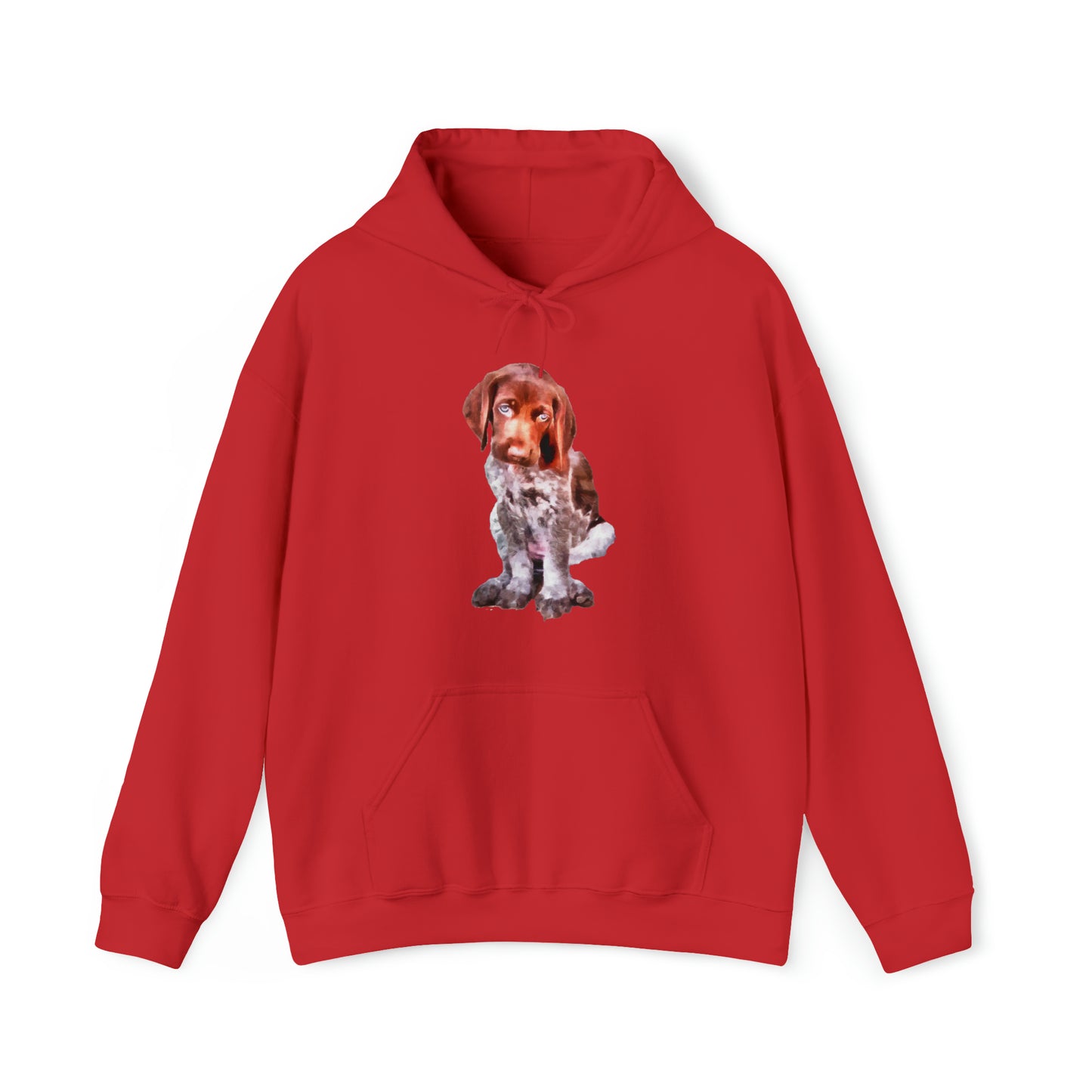 German Short-Hair Pointer 'Benny' Unisex 50/50 Hooded Sweatshirt