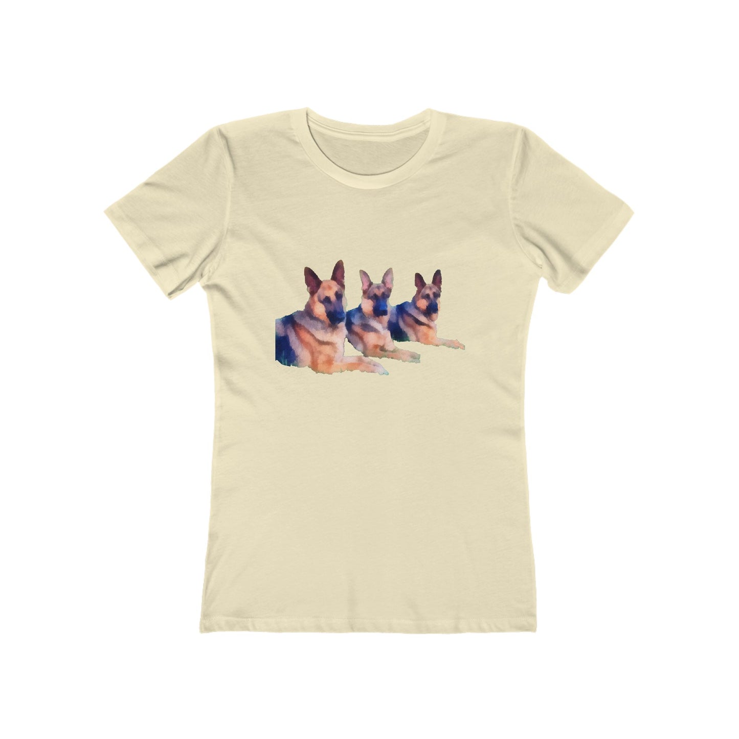 German Shepherd Trio - Women's Slim Fitted Ringspun Cotton T-Shirt