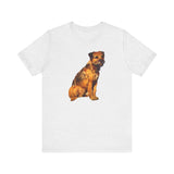 Charming Border Terrier 'Andrew' Soft Cotton Tee
