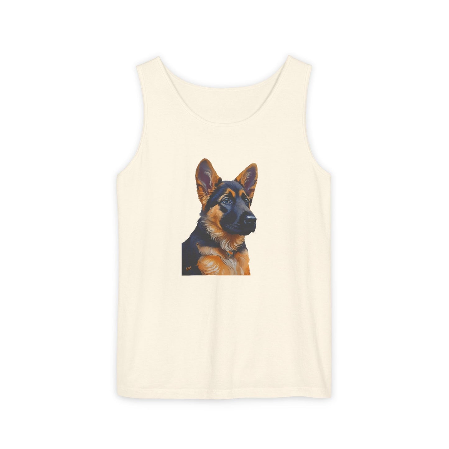 German Shepherd Puppy Unisex Relaxed Fit Tank Top