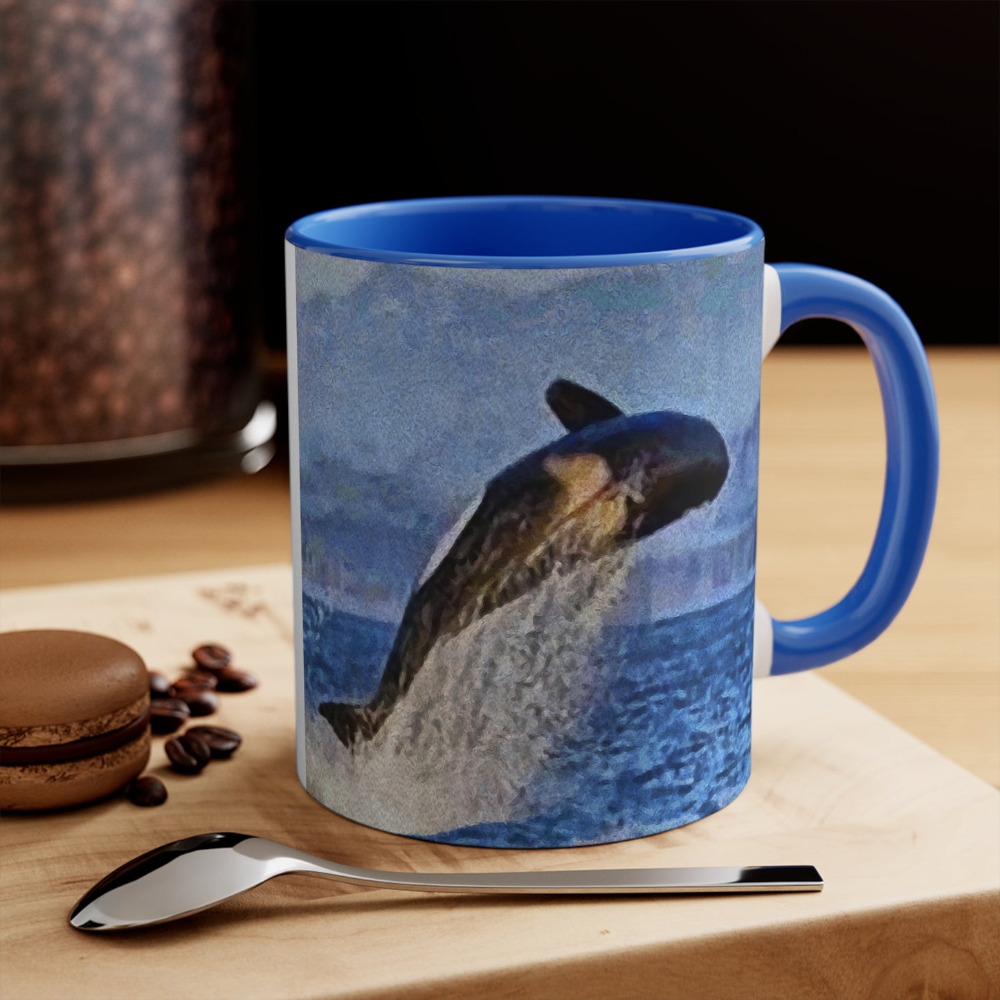 Whale - 'Leviathan' Accent Coffee Mug, 11oz