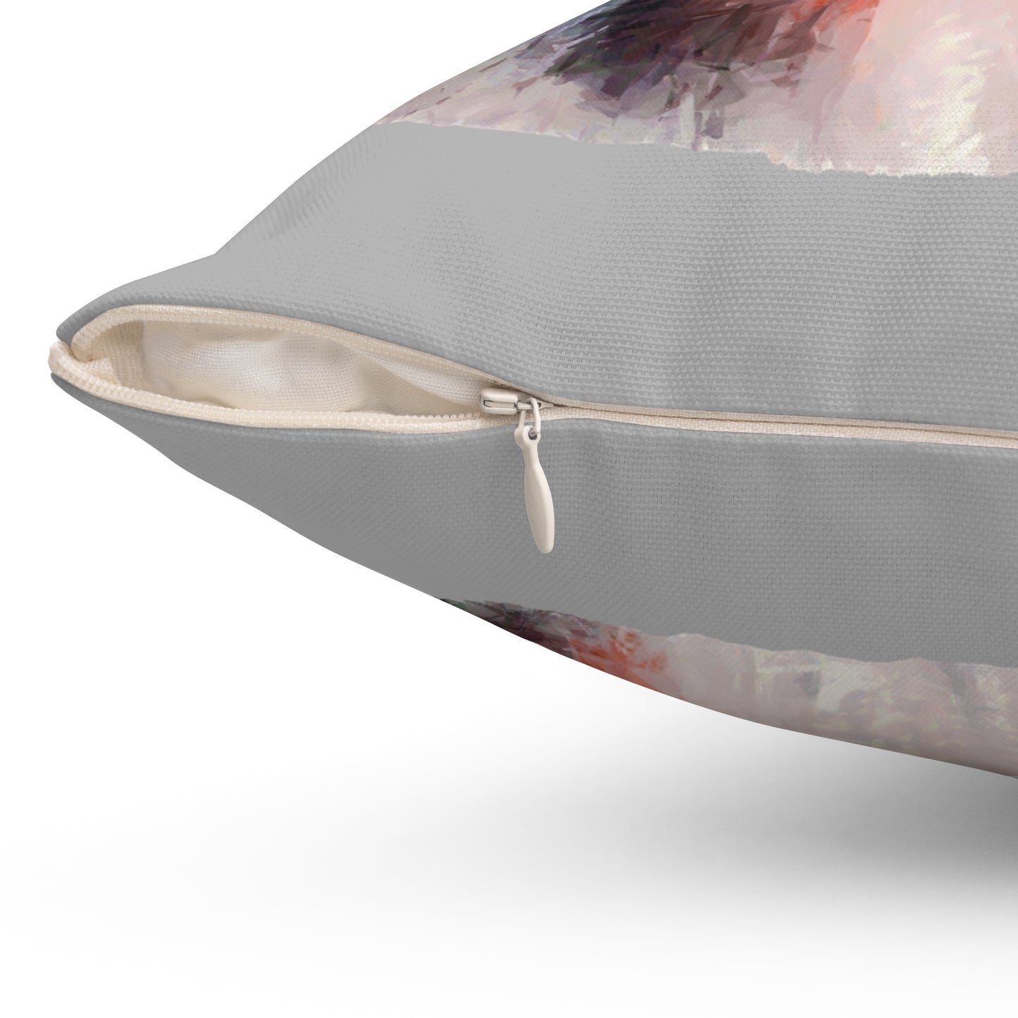 Rough Coated Collie Spun Polyester Throw Pillow