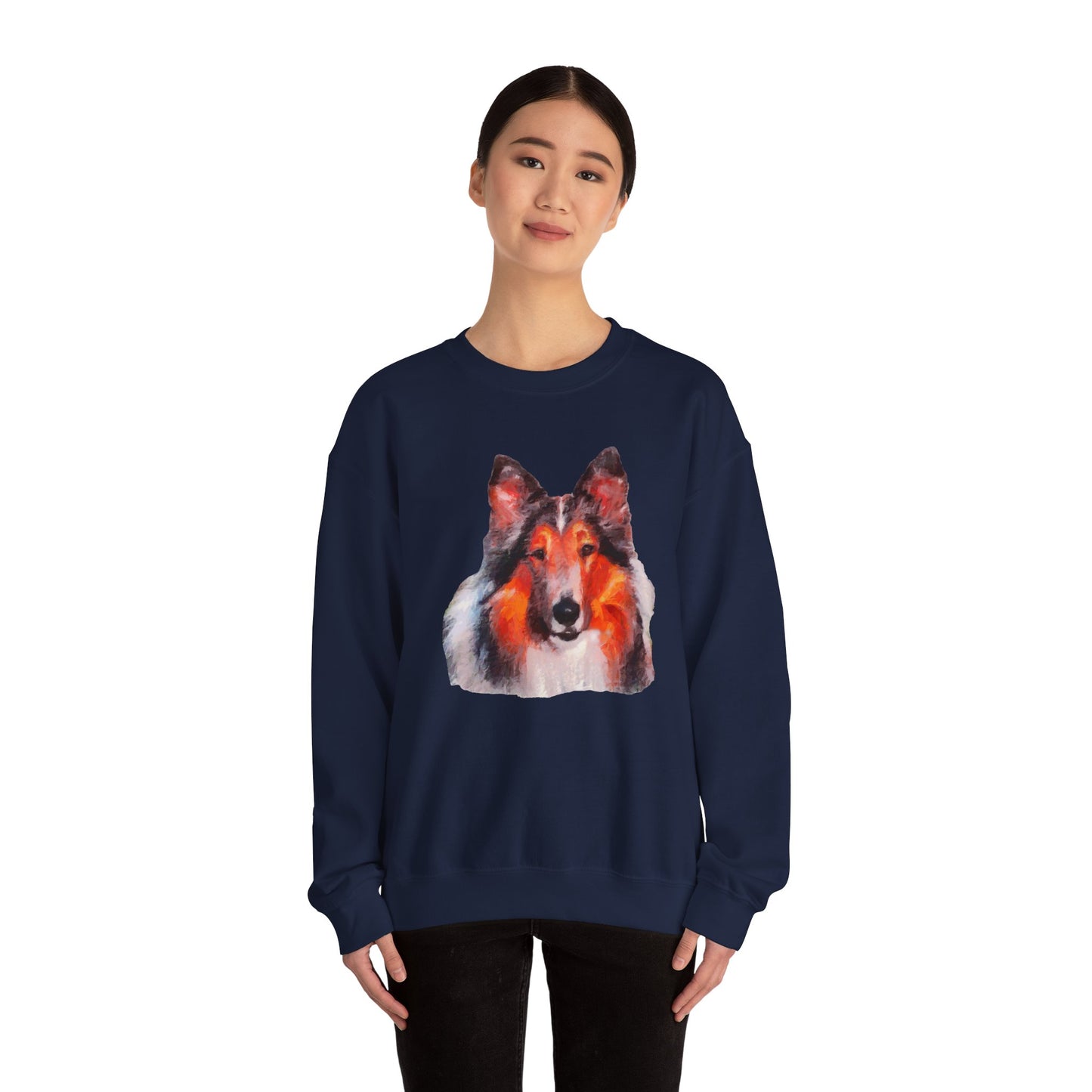 Rough Coated Collie - Cozy Companion Crewneck Sweatshirt