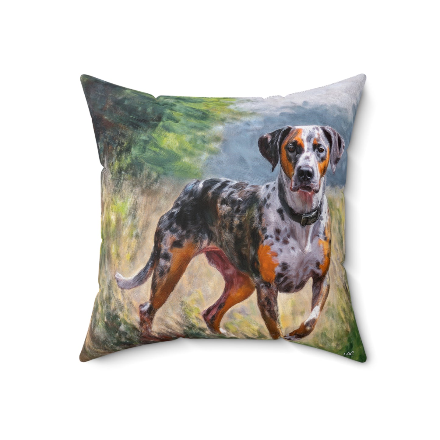 Catahoula Spun Polyester Throw Pillow