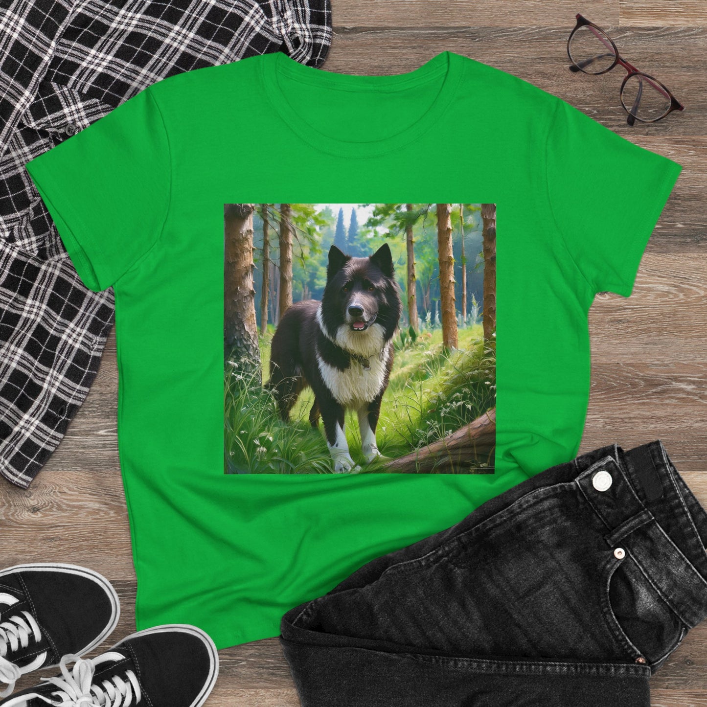 Karelian Bear Dog Women's Midweight Cotton Tee