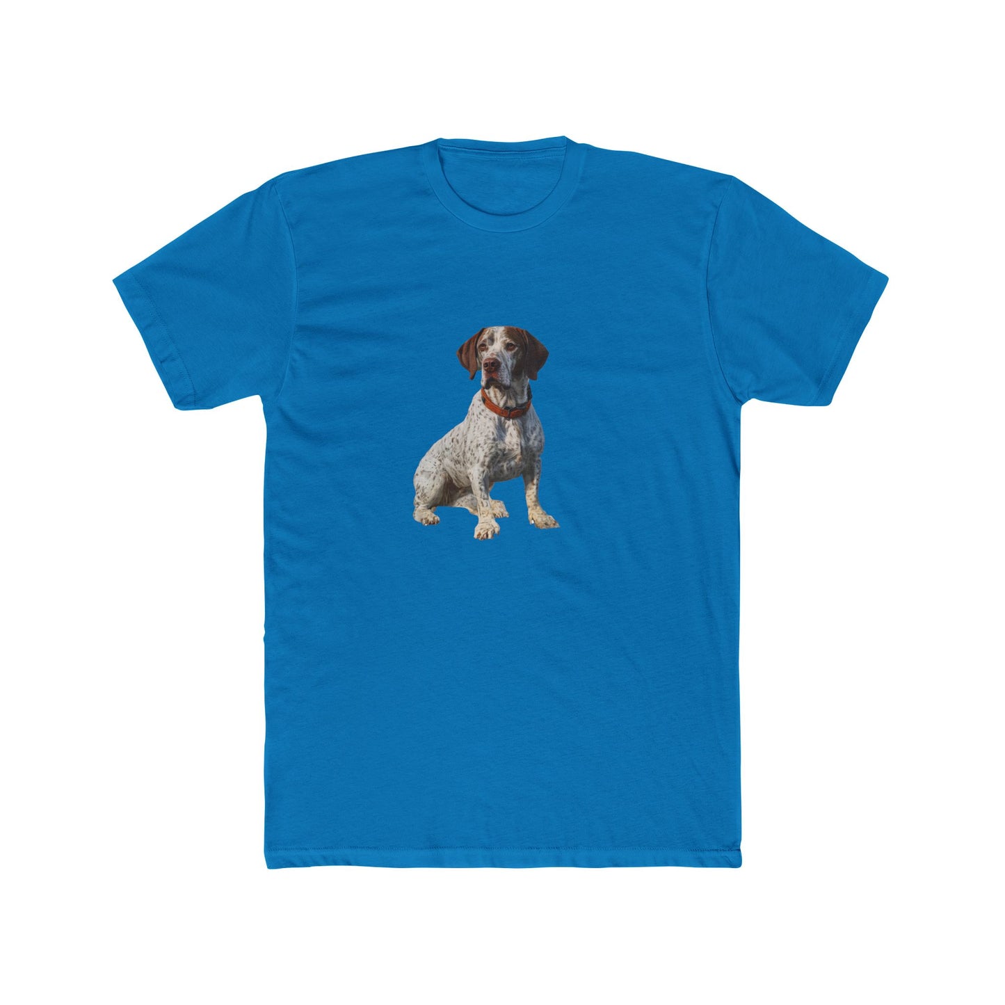 Braque du Bourbonnais - Men's Fitted Cotton Crew Tee