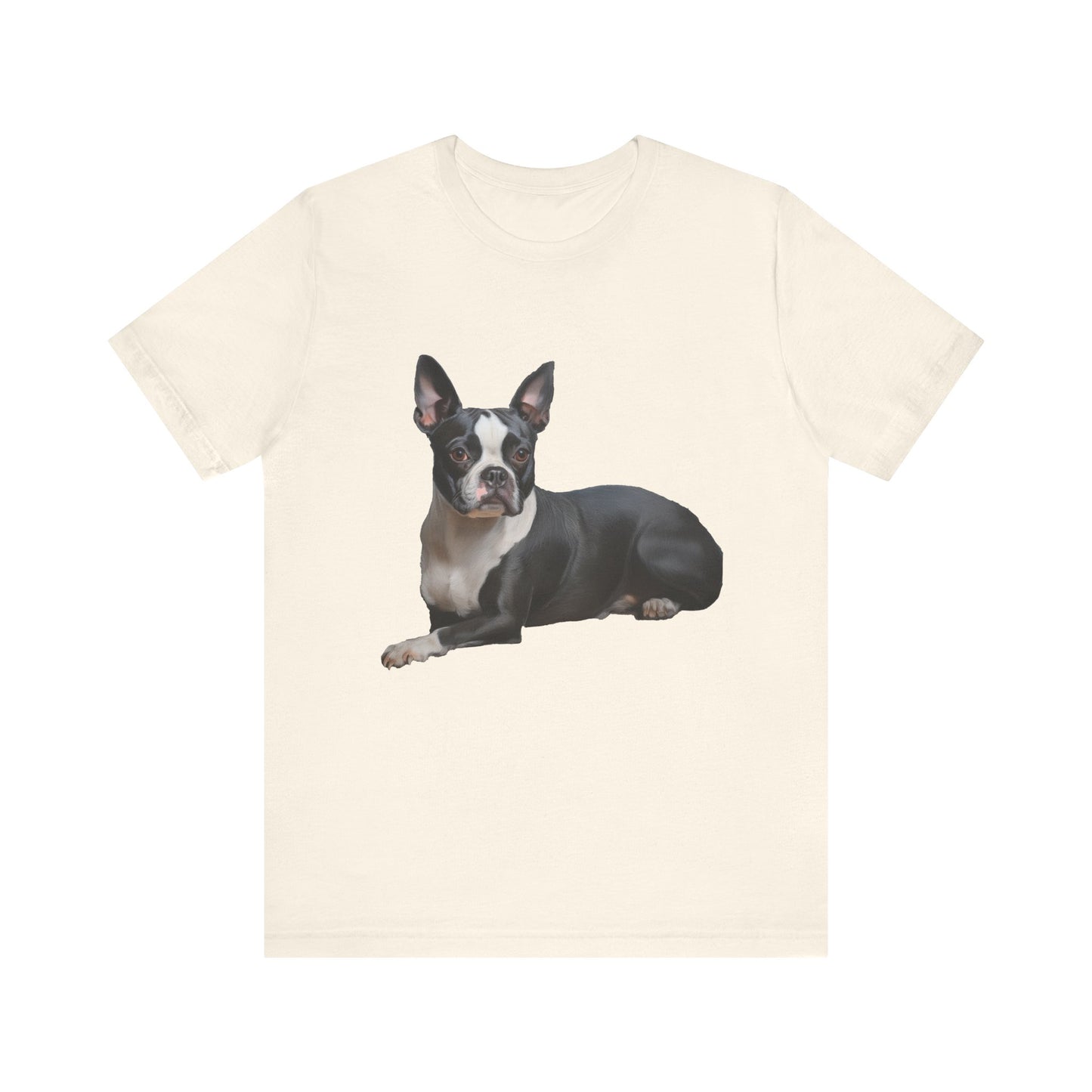 Blue Boston Terrier. - Unisex Jersey Short Sleeve Tee