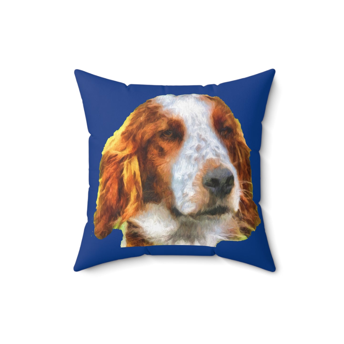 Irish Red & White Setter Spun Polyester Throw Pillow