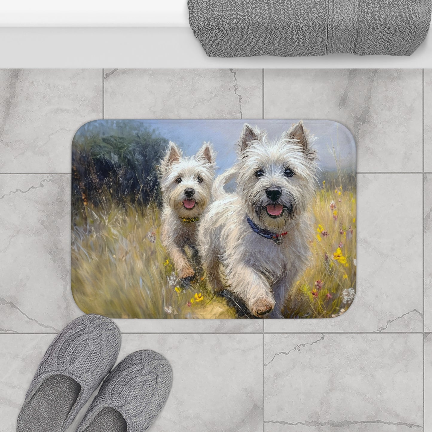 Cairn Terriers - Bathroom Rug Mat