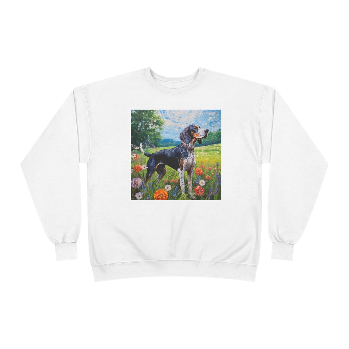 Bluetick Coonhound Unisex Fleece-Lined Crewneck Sweatshirt