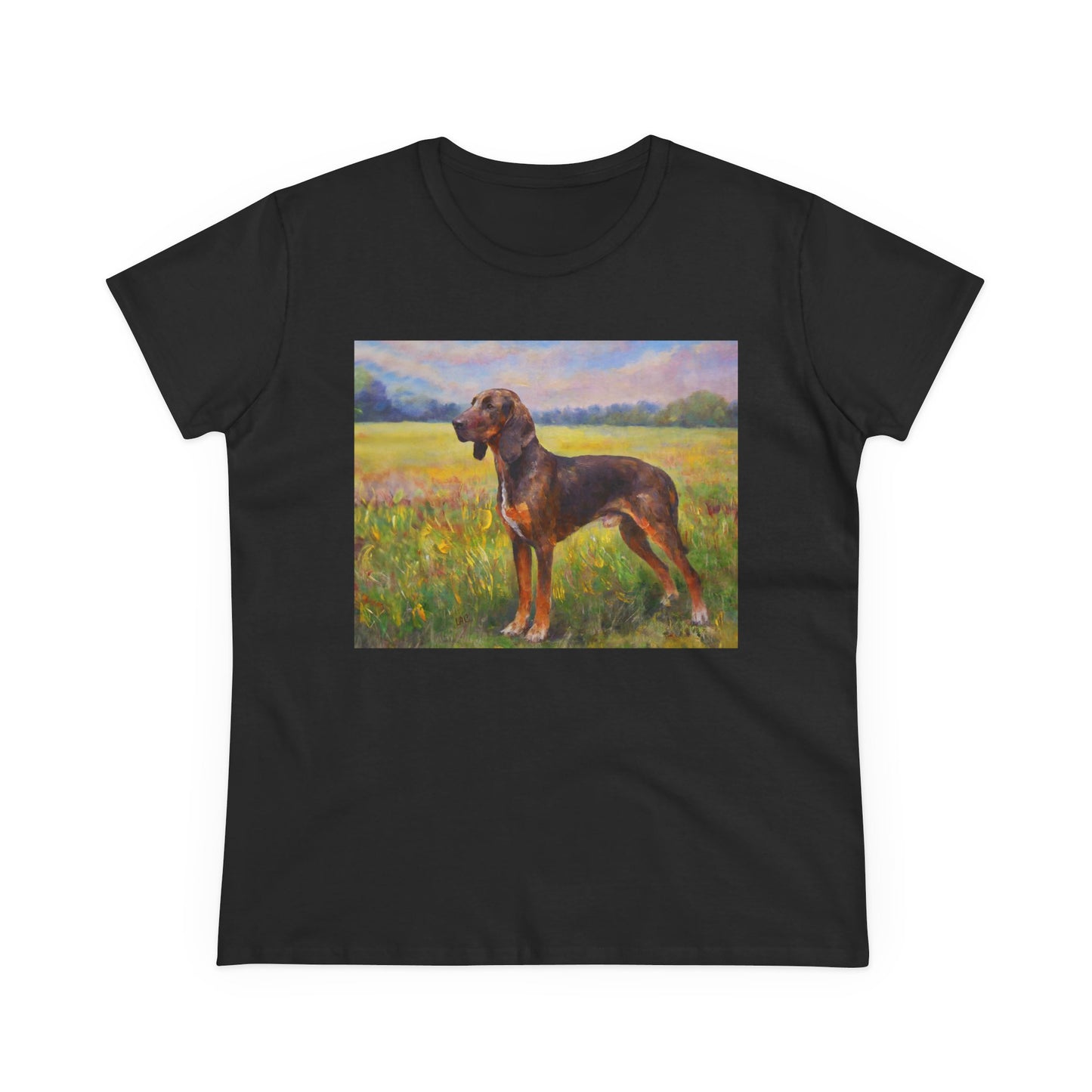Plott Hound Women's Midweight Cotton Tee