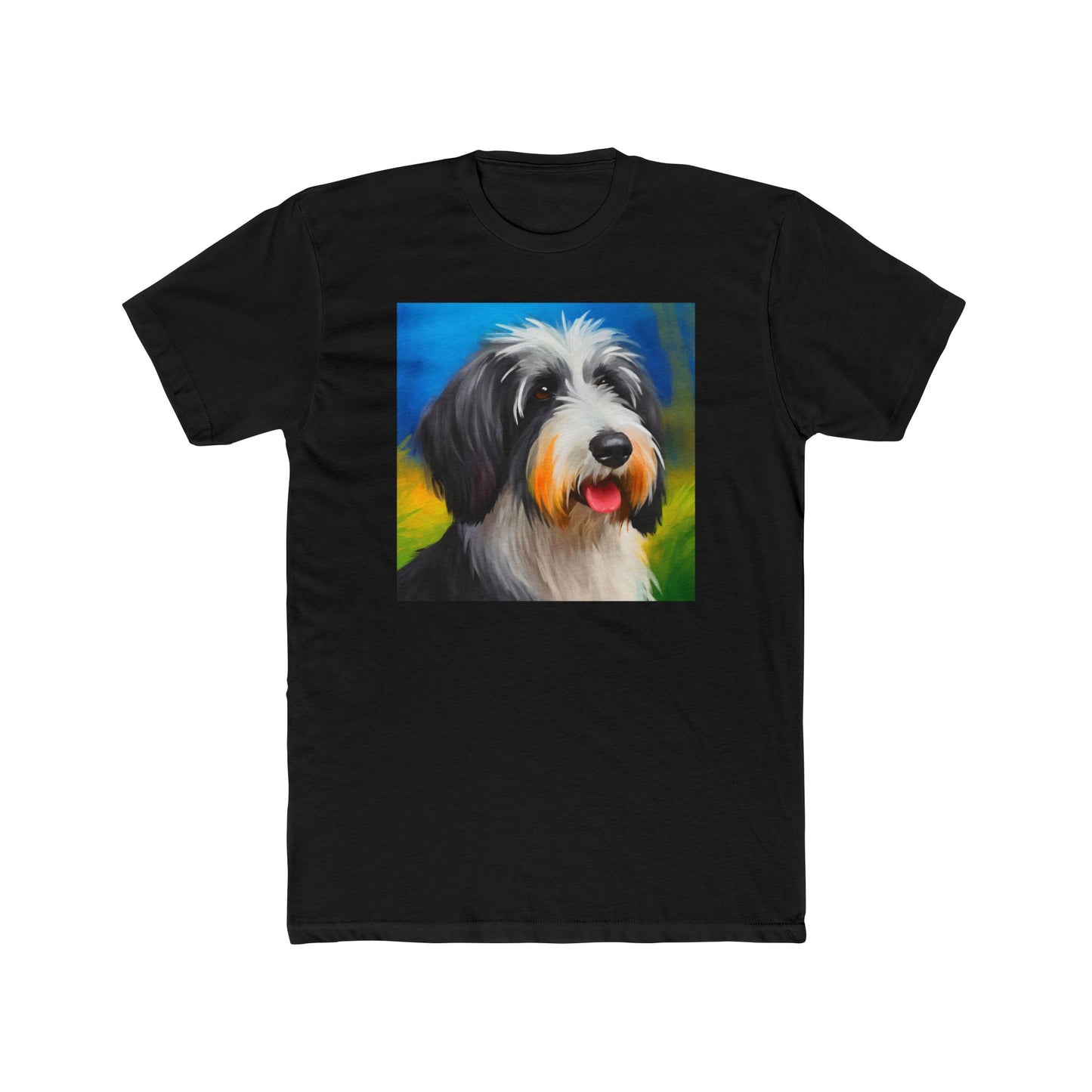 Polish Lowland Sheepdog Men's Fitted Cotton Crew Tee