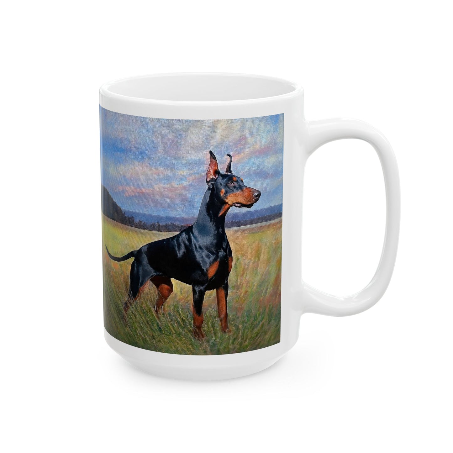 Doberman Pinscher Ceramic Mug