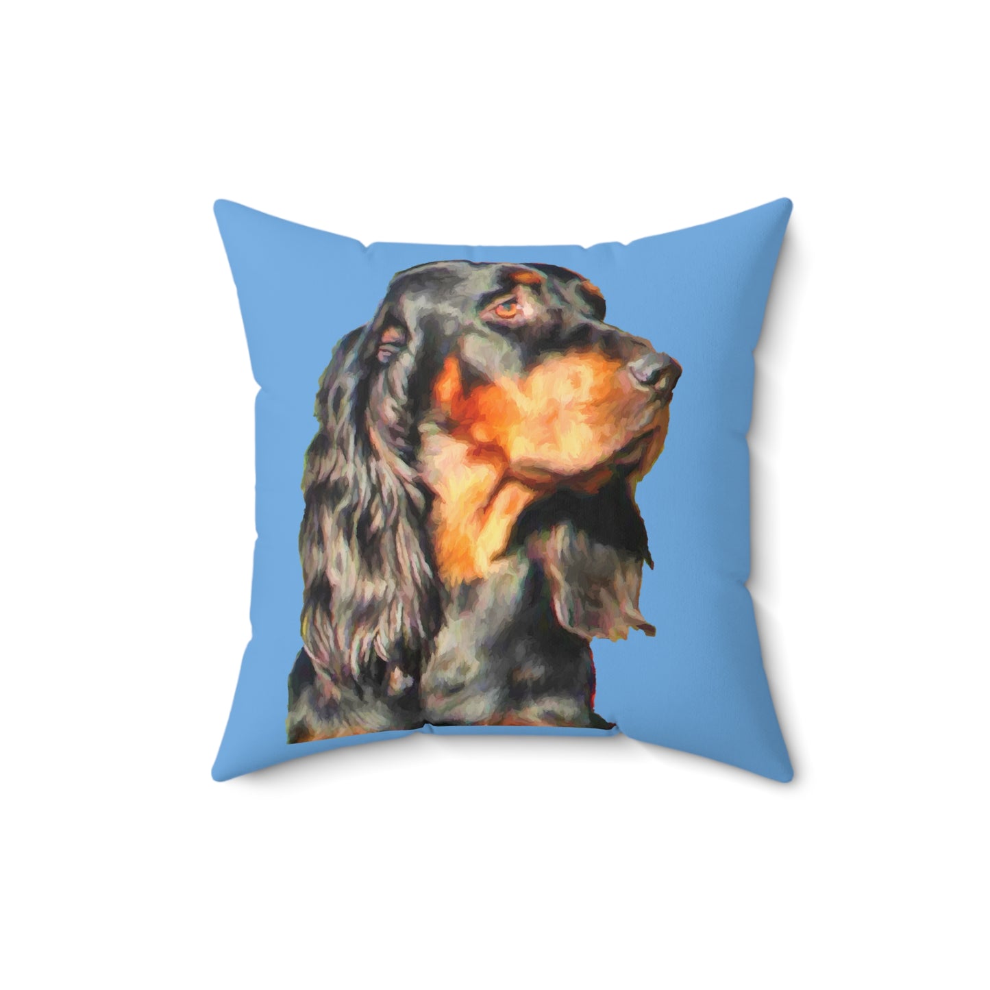 Gordon Setter 'Angus' Spun Polyester Throw Pillow