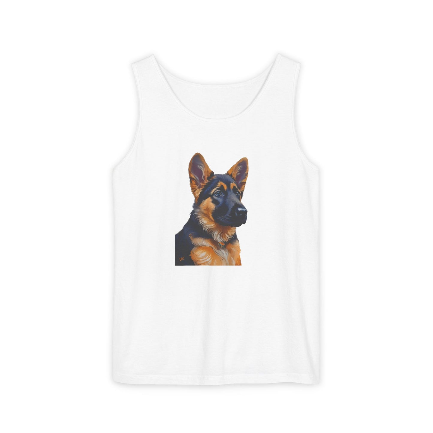 German Shepherd Puppy Unisex Relaxed Fit Tank Top