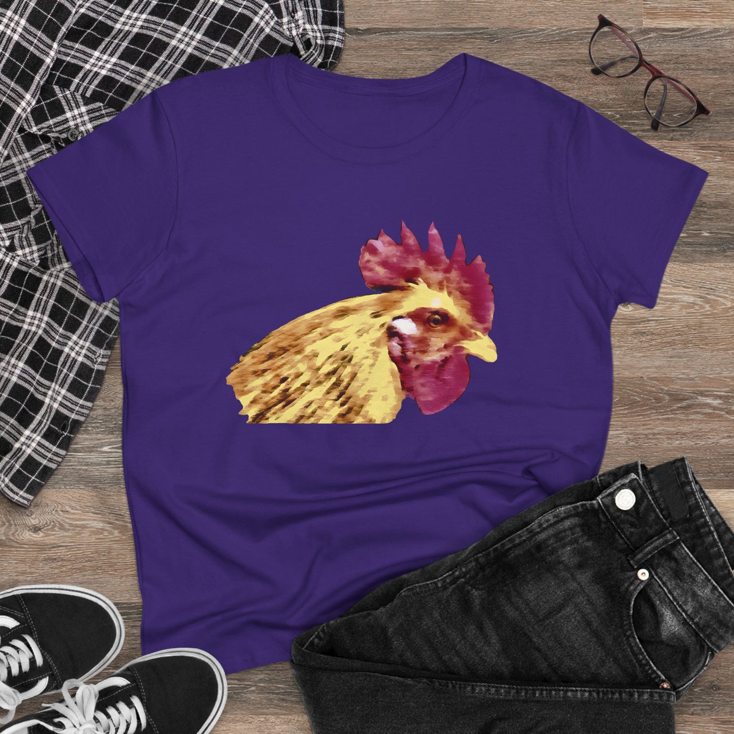 Rooster 'Spencer' Women's Midweight Cotton Tee