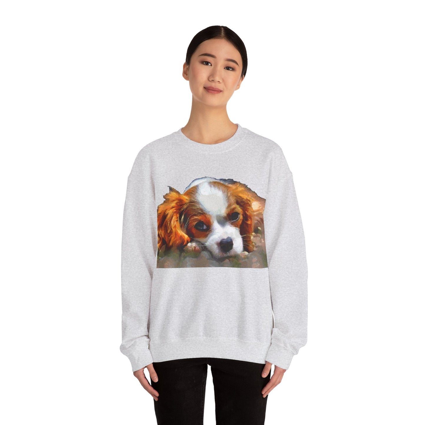 Cavalier King Charles Spaniel Puppy Crewneck Sweatshirt
