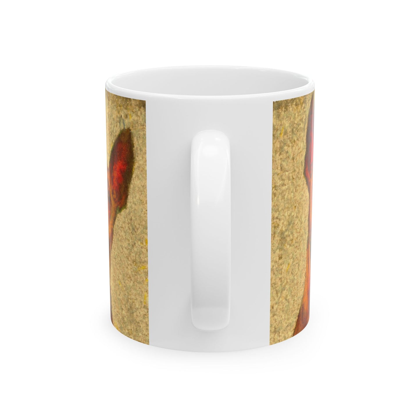 Peruvian Inca Orchid Ceramic Mug 11oz