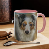 Australian Shepherd 'Zack' - Accent - Ceramic Coffee Mug, 11oz
