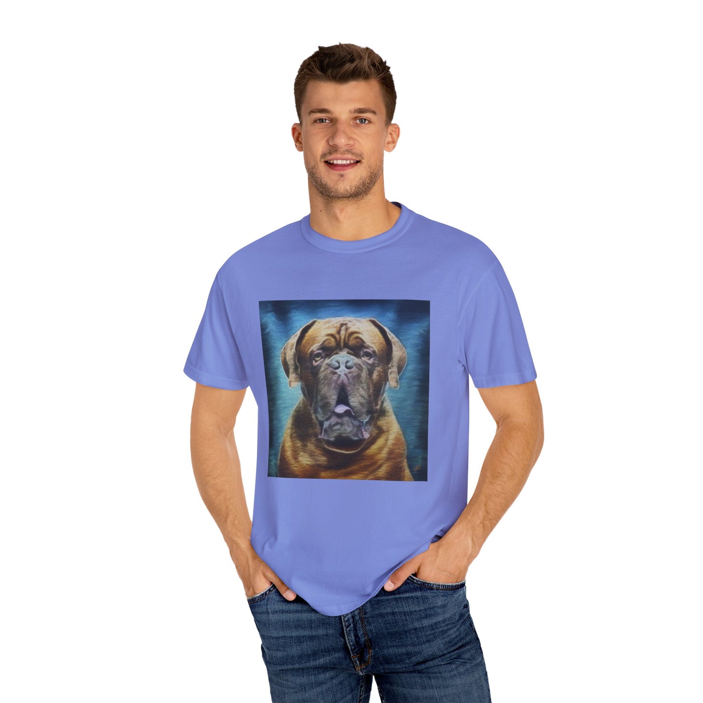 Dogue de Bordeaux Unisex Relaxed Fit Garment-Dyed T-shirt