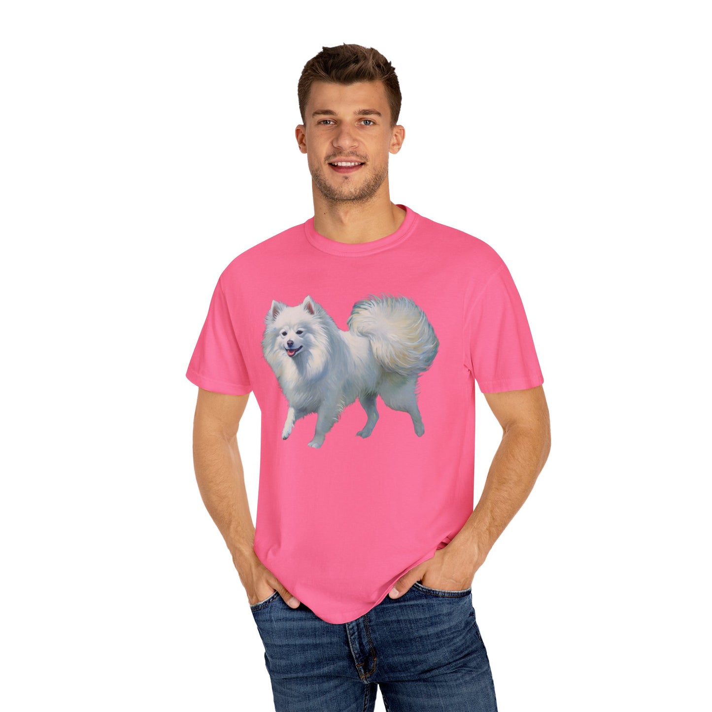 Japanese Spitz - Unisex Relaxed Garment-Dyed T-shirt