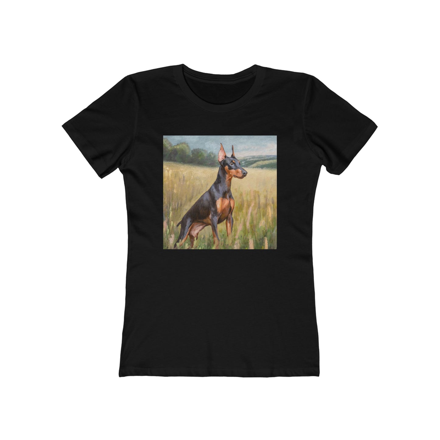 German Pinscher Women's Slim Fitted Ringspun Cotton Tee