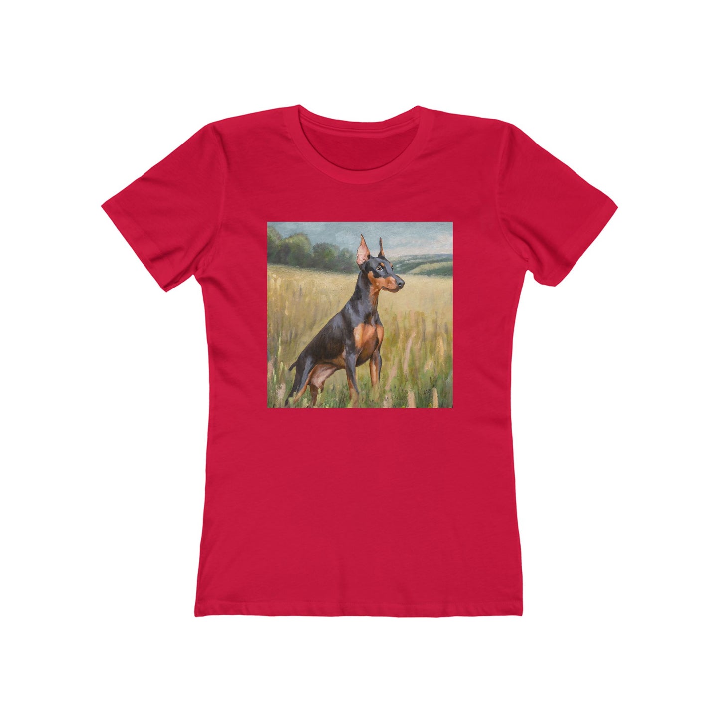 German Pinscher Women's Slim Fitted Ringspun Cotton Tee