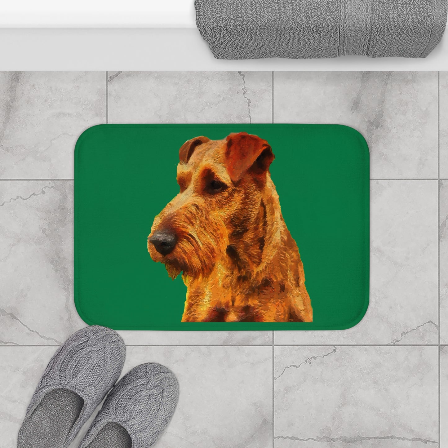 Irish Terrier Bath Mat: Cozy Comfort for Your Feet
