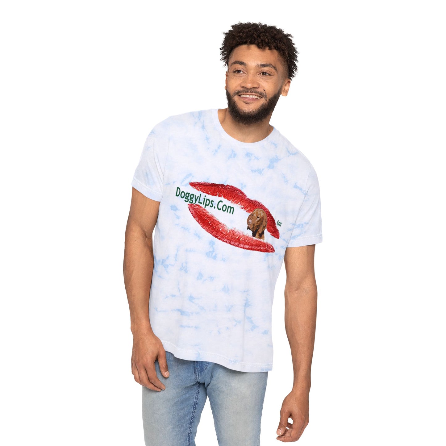 Doggylips Logo Fashion Tie-Dyed T-Shirt