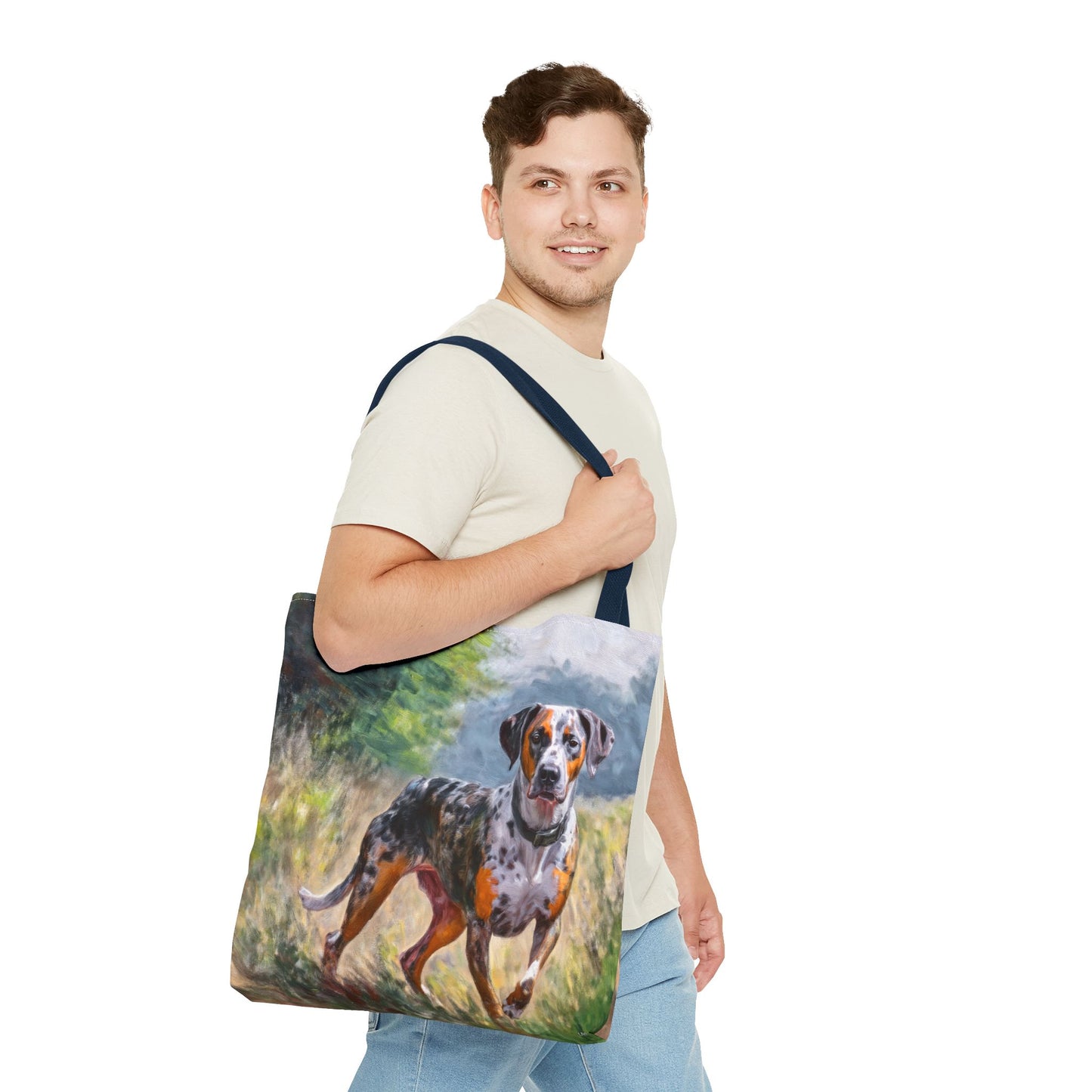 Catahoula Polyester Tote Bag (AOP)