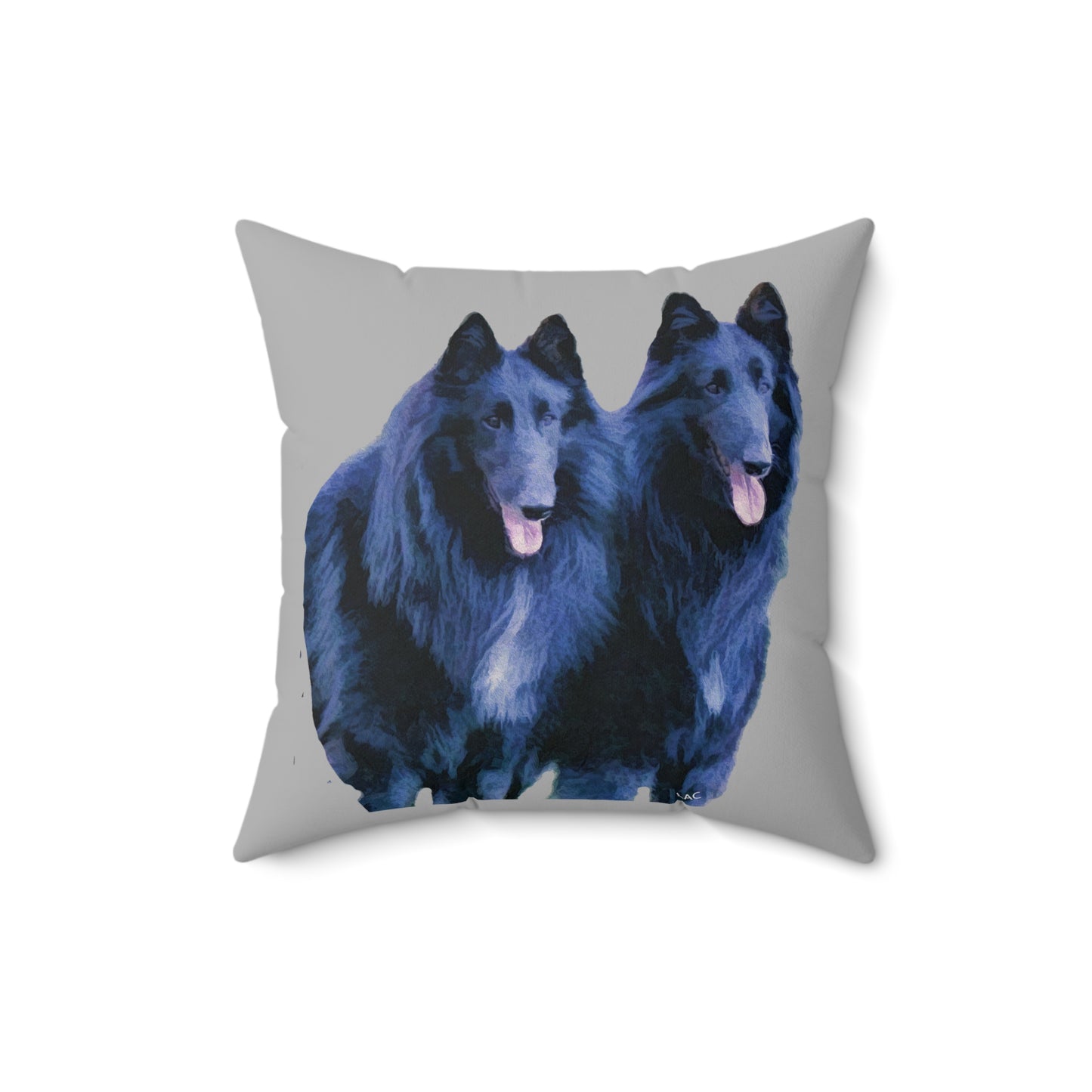 Belgian Shepherd Spun Polyester Throw Pillow