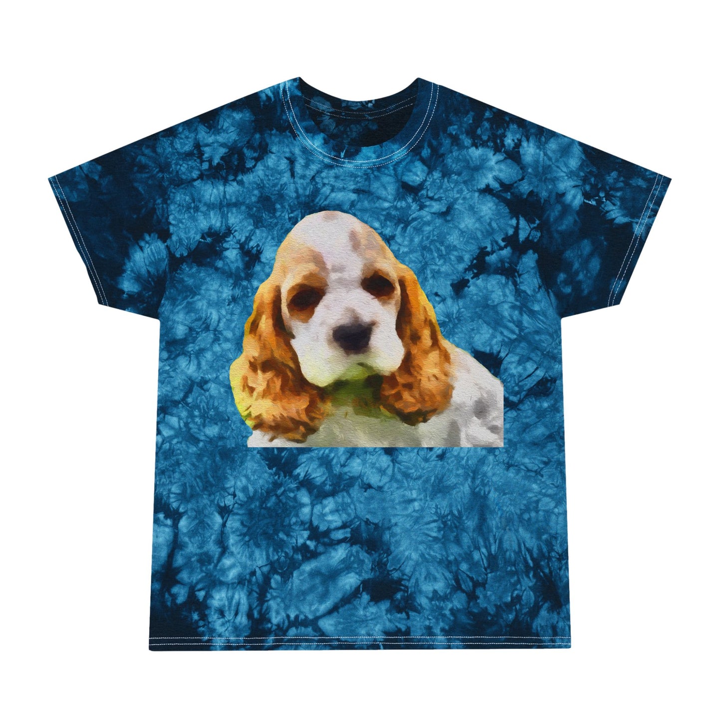 Cocker Spaniel 'Hogan' Tie-Dye Tee by DoggyLips™