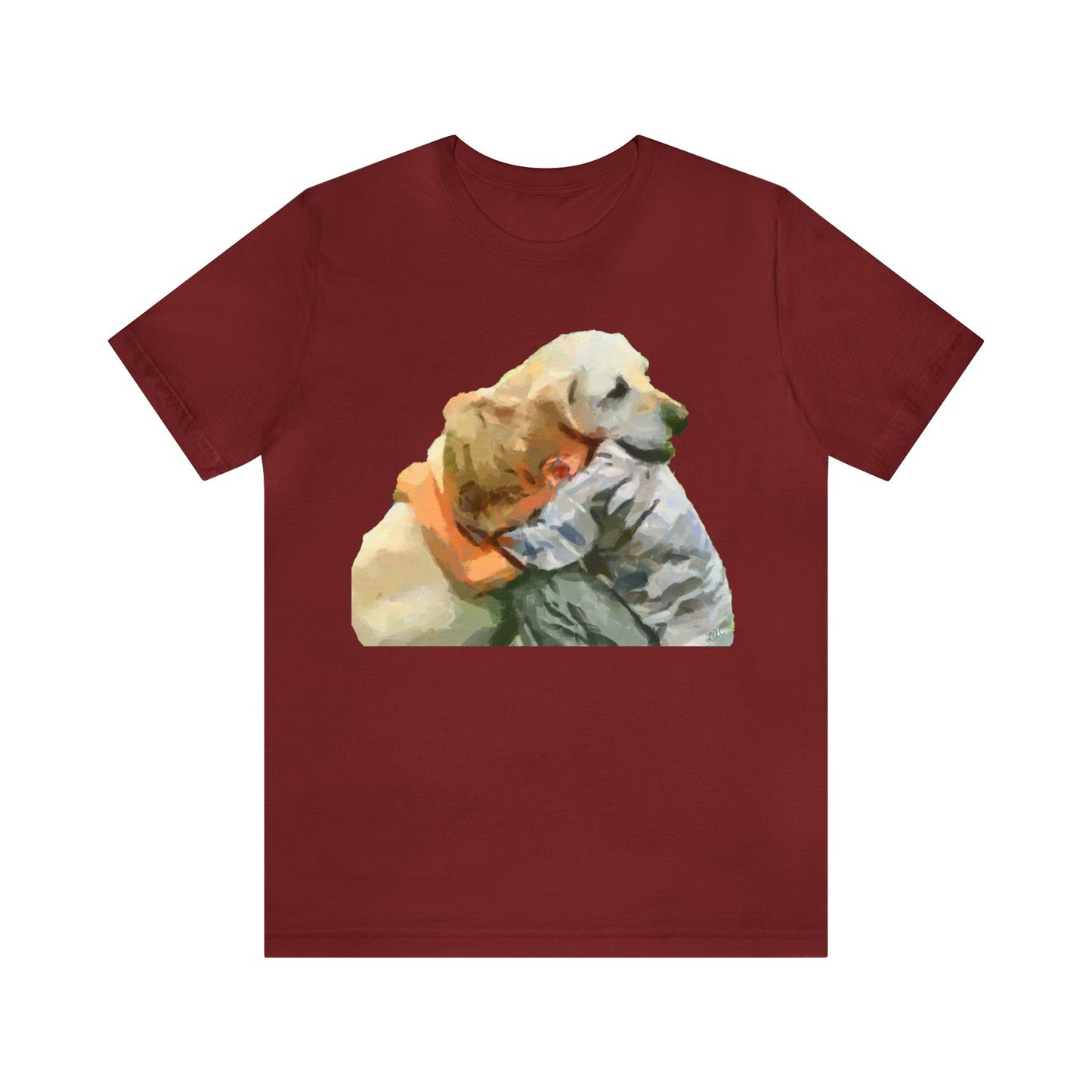 Yellow Labrador Retriever and Child - - Classic Jersey Short Sleeve Tee