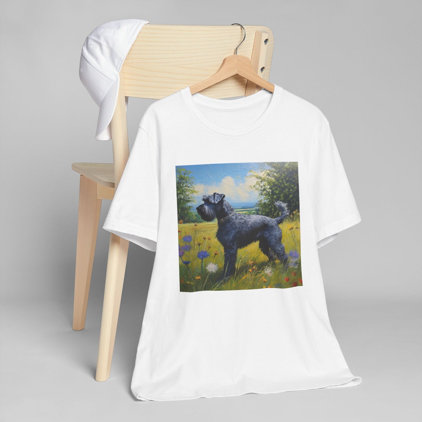 Kerry Blue Terrier Unisex Lightweight Jersey T-Shirt