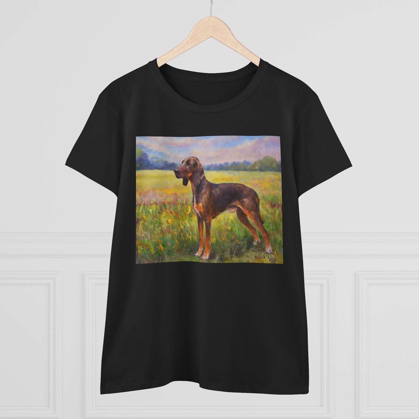 Plott Hound Women's Midweight Cotton Tee